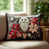 Quilted Cushion Cover - Owl Whisper
