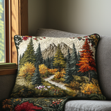 Quilted Cushion Cover with Forest Embrace NCU0DV5307