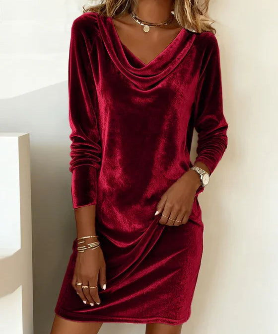 Joëlle | Loose Velvet Dress