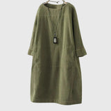 Grace | Relaxed Midi Dress in Corduroy