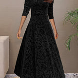 Sandrine | Velvet Elegance Dress for the Festivities