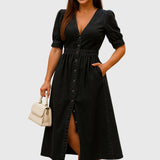 Jacqueline | Elegant Denim Dress