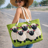 Handmade Beach Bag Made from Sheep in the Sky