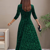 Sandrine | Velvet Elegance Dress for the Festivities