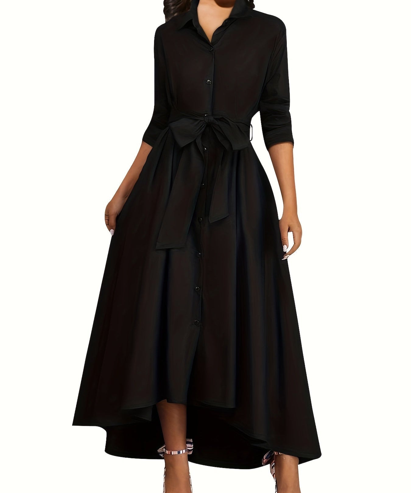 Martine | Perfect Buttoned Maxi Dress for Parties