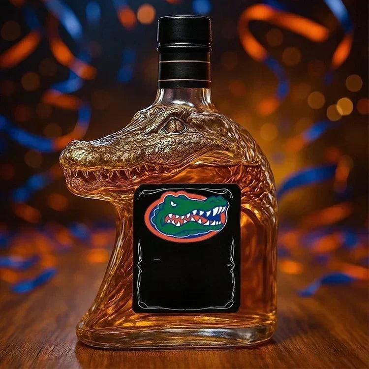 Crocodile-Shaped Whisky Decanter