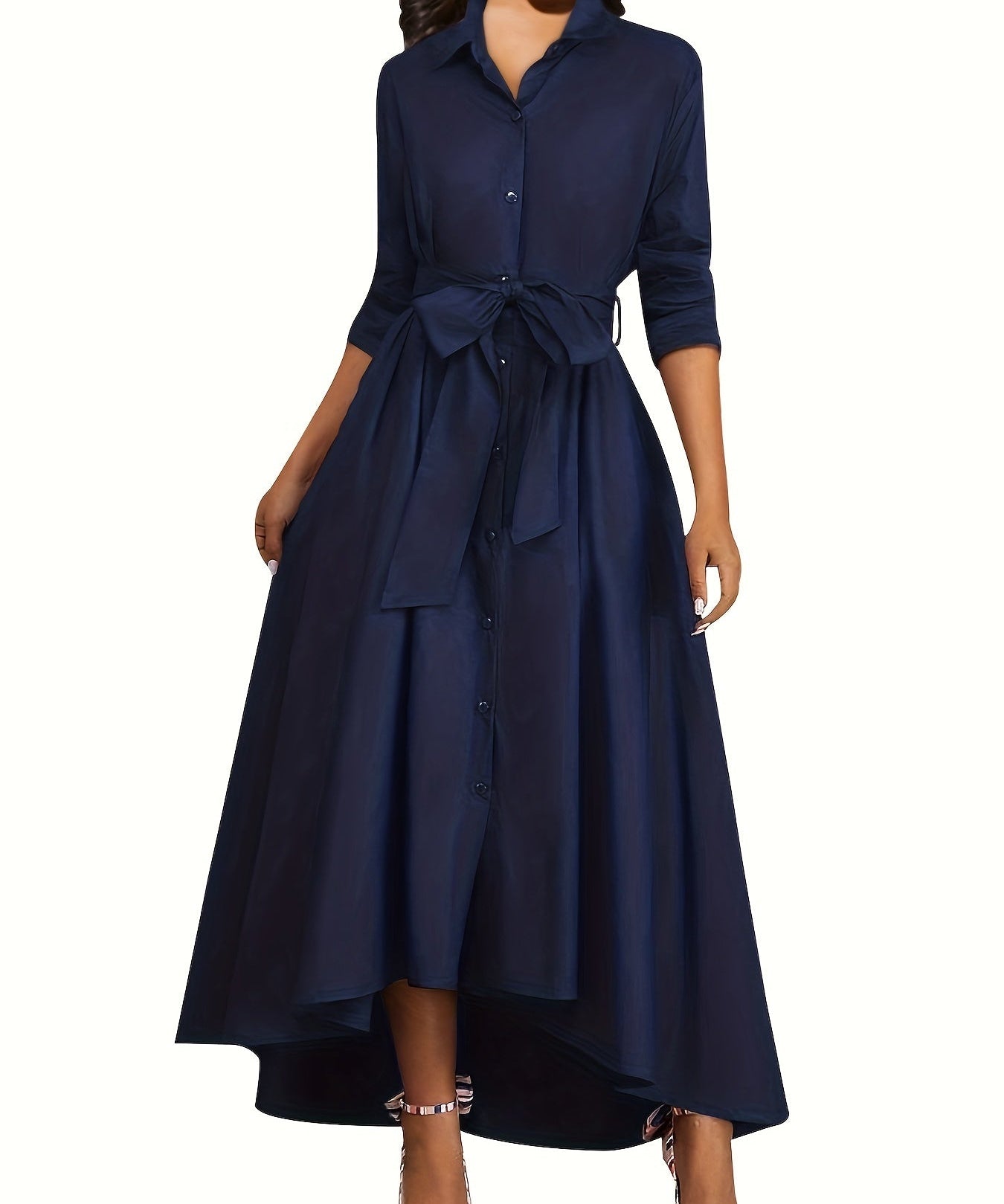 Martine | Perfect Buttoned Maxi Dress for Parties