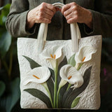 Handcrafted Bag - White Calla Lilies