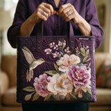 Handcrafted Bag - Hummingbirds and Orchids