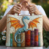 Handmade Bag - Emerald Dragon, Guardian of Books