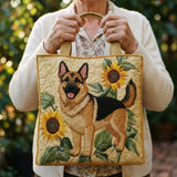 Handcrafted Bag - German Shepherd with Floral Print