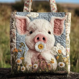 HANDMADE BAG - A LITTLE SHY PIG