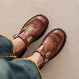 Elise | Leather Mary Janes