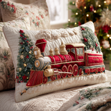 Quilted cushion cover with festive pattern NCU0TD571