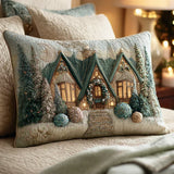 Crystal Morning Quilted Cushion Cover