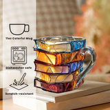 3D Handmade Unique Happiness Mug for Book Lovers